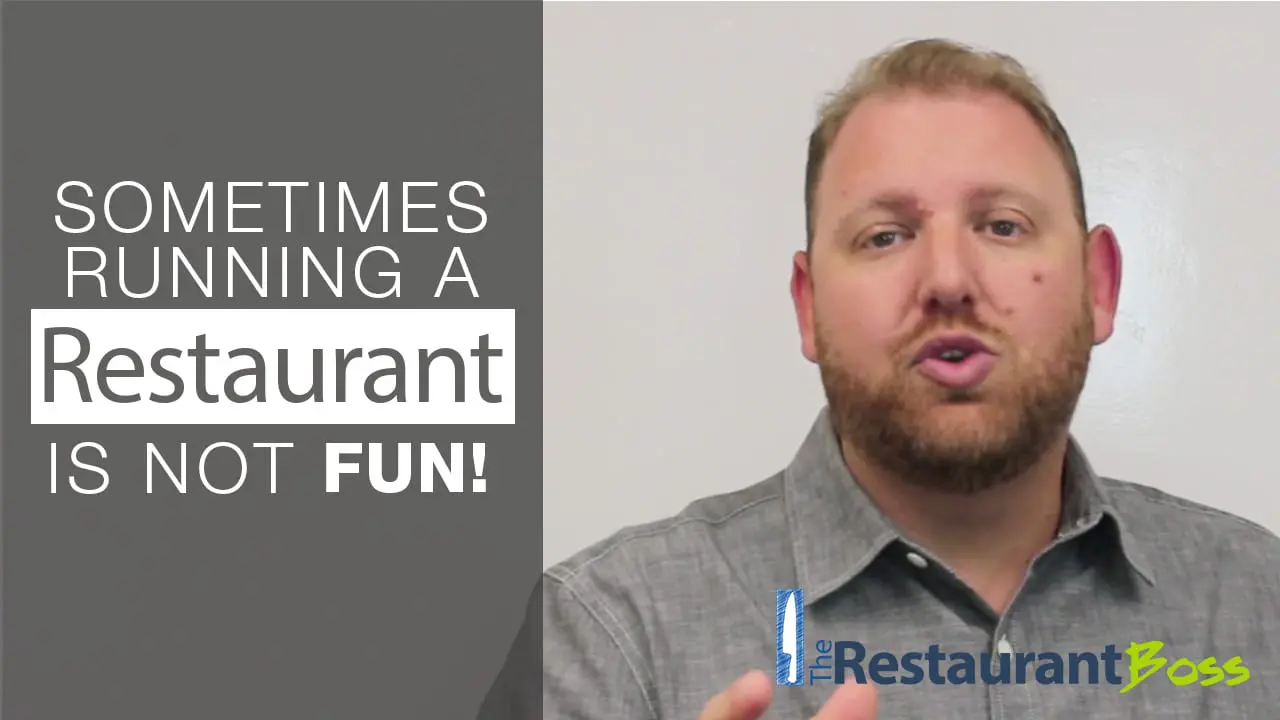 Sometimes Running a Restaurant is NOT Fun