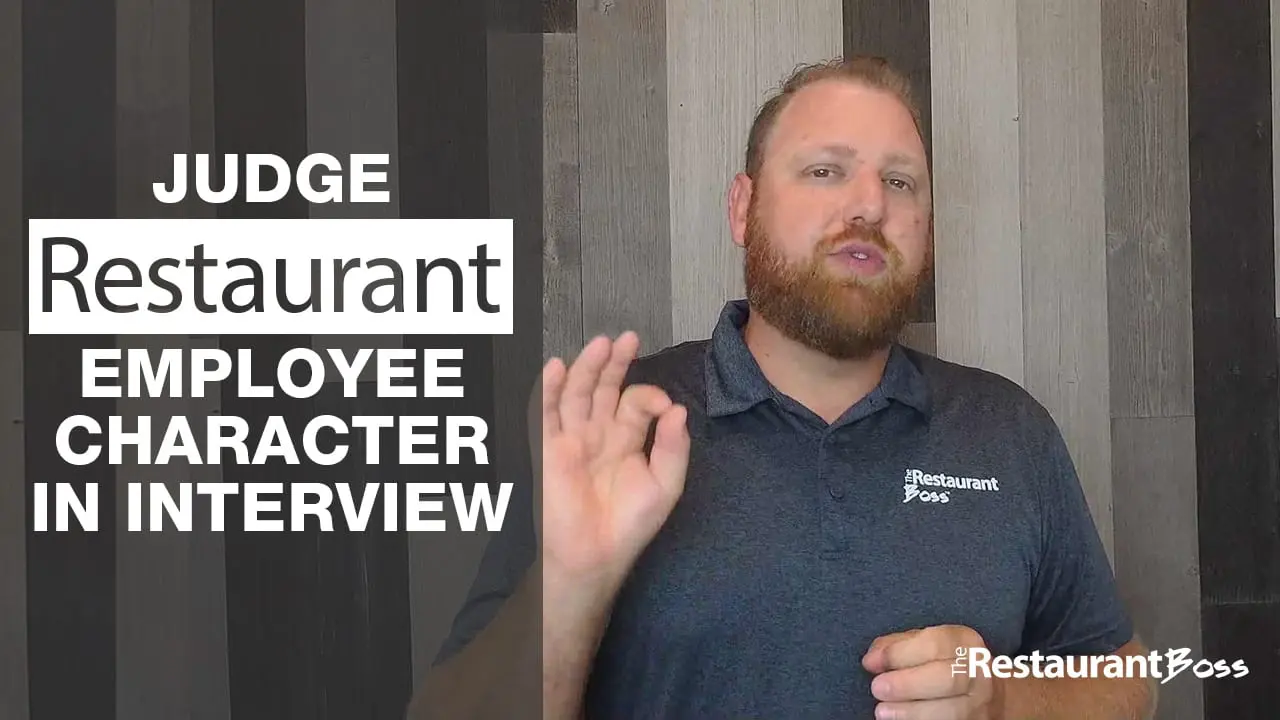 Judge Restaurant Employee Character in Interview